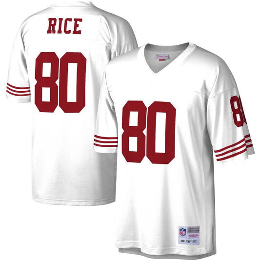 Jerry Rice San Francisco 49ers Mitchell & Ness White Legacy Replica Jersey