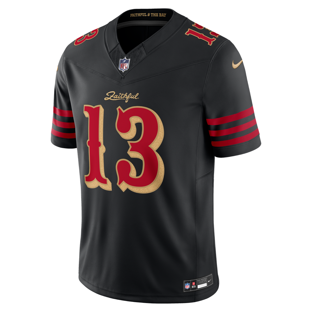 Brock Purdy San Francisco 49ers Nike Black Rivalries Collection Stitched Limited Jersey