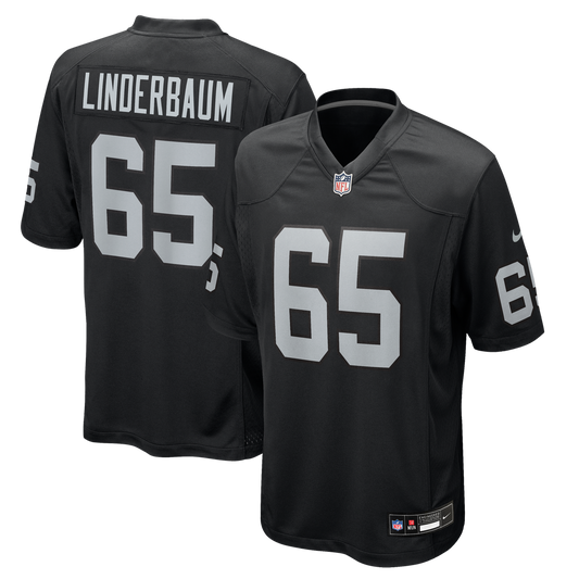 Tyler Linderbaum Las Vegas Raiders Nike Black Team Game Jersey