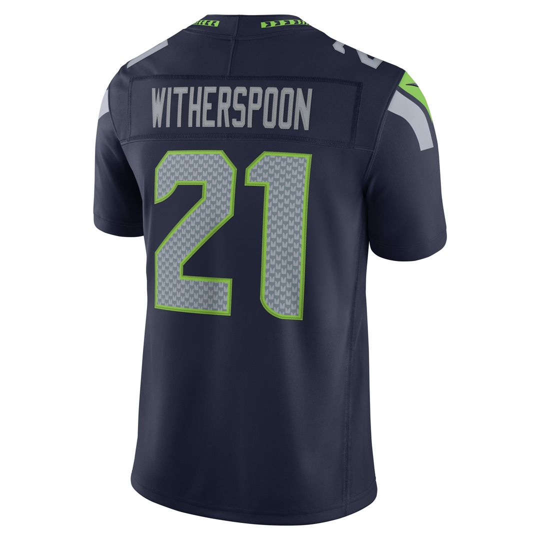 Devon Witherspoon Seattle Seahawks Nike College Navy Team Vapor F.U.S.E. Stitched Limited Jersey
