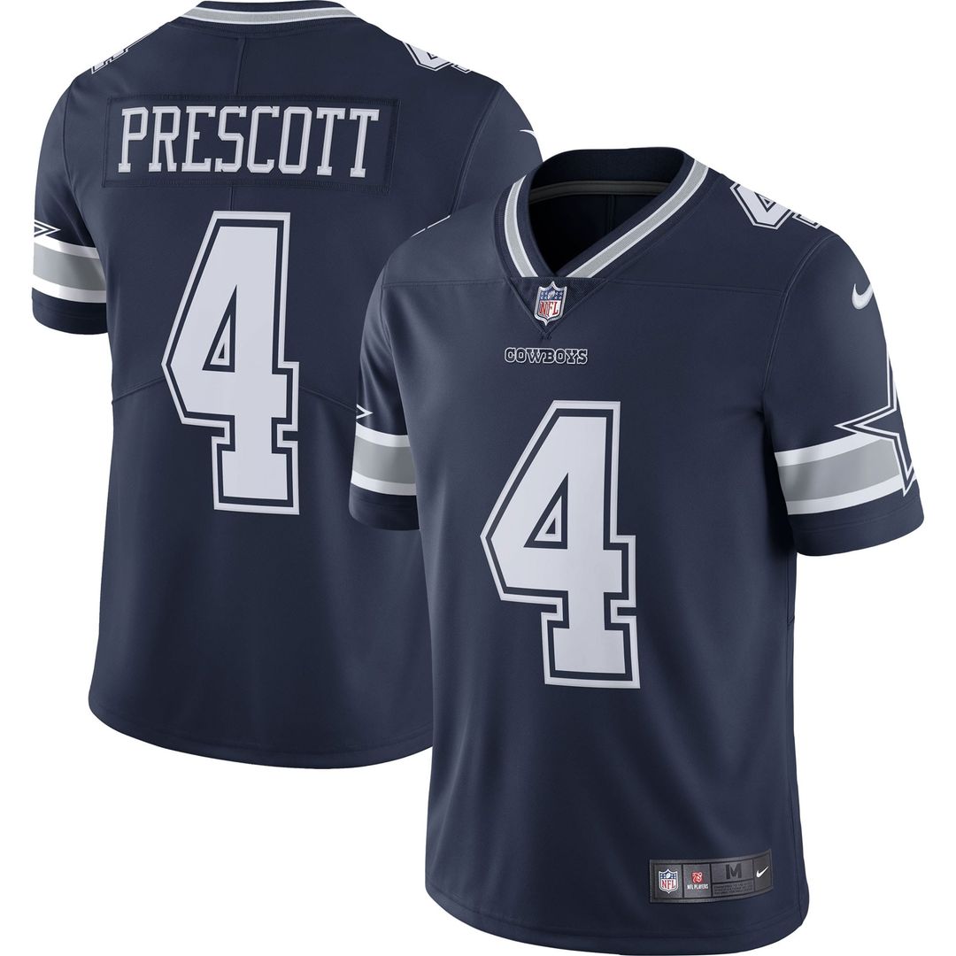 Dak Prescott Dallas Cowboys Nike Navy Vapor Limited Player Jersey