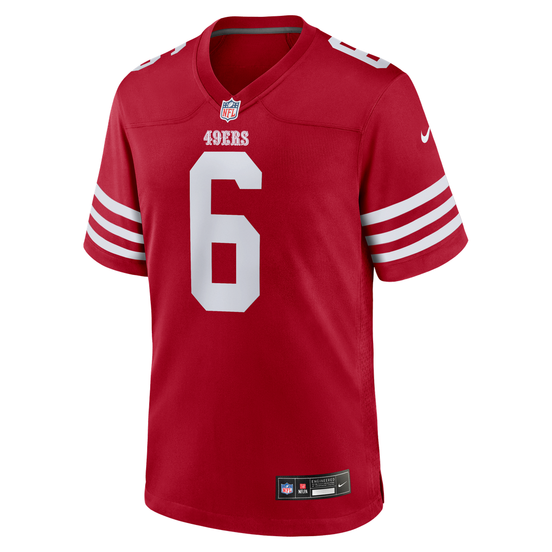 Malik Mustapha San Francisco 49ers Nike Scarlet Game Jersey