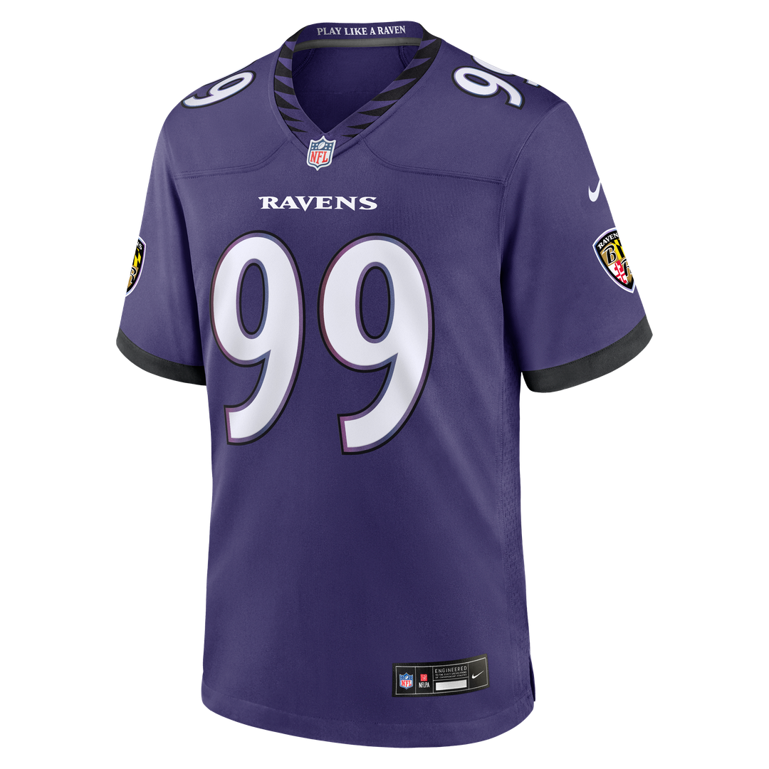 Rayshaun Benny Baltimore Ravens Nike Purple Team Game Jersey