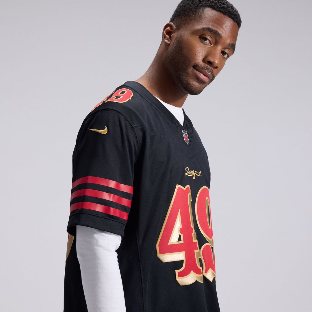 The Faithful San Francisco 49ers Nike Black Rivalries Collection Stitched Limited Jersey