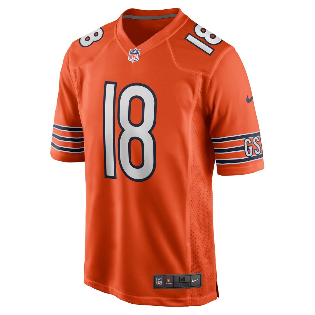 Caleb Williams Chicago Bears Nike Orange Alternate Player Game Jersey
