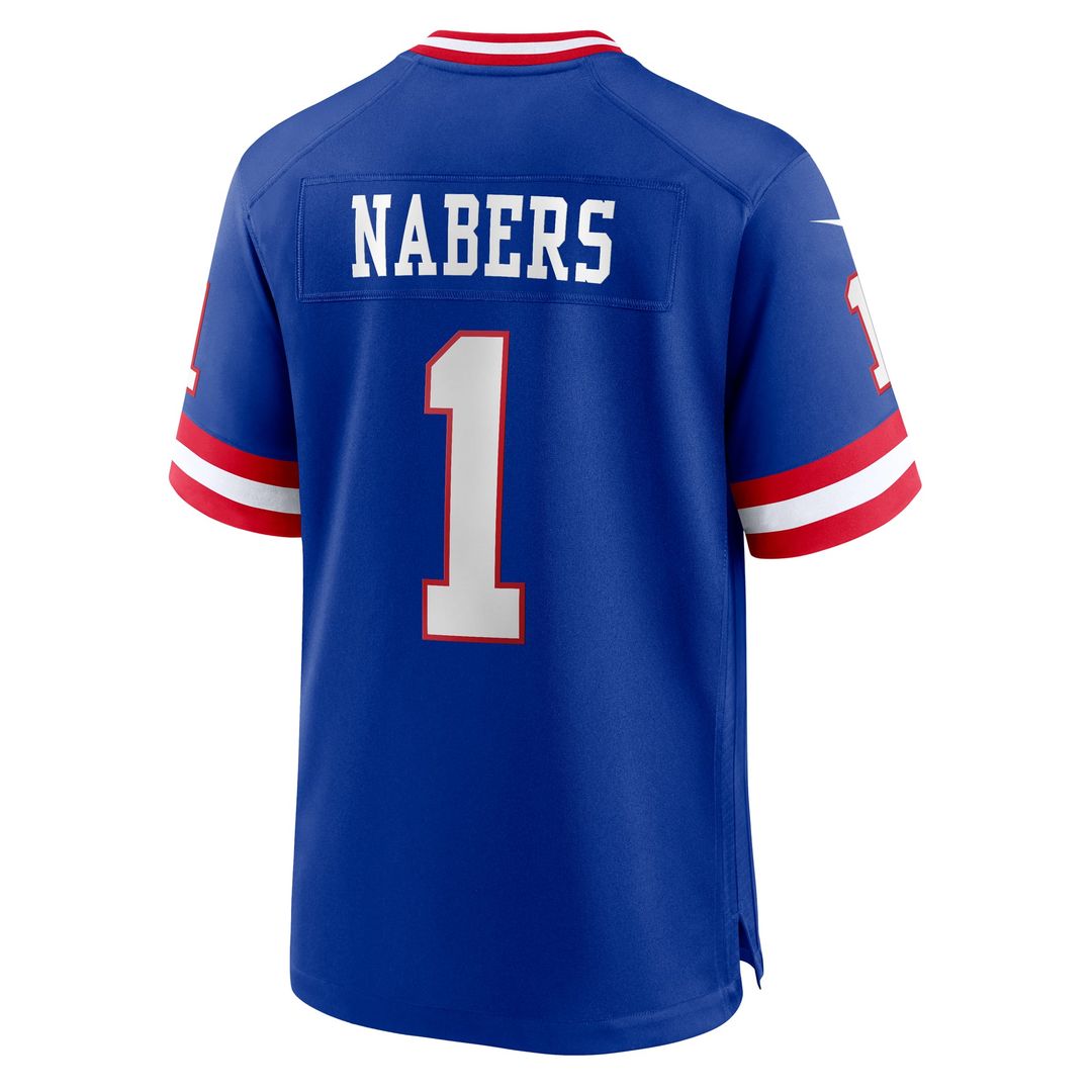 Malik Nabers New York Giants Nike Royal Game Player Jersey