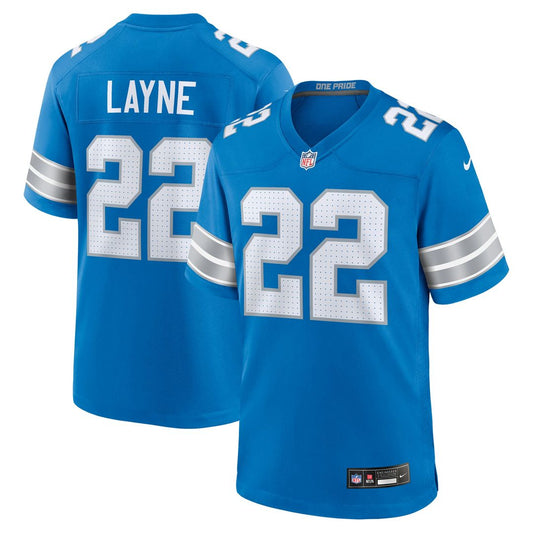 Bobby Layne Detroit Lions Nike Blue Retired Player Game Jersey