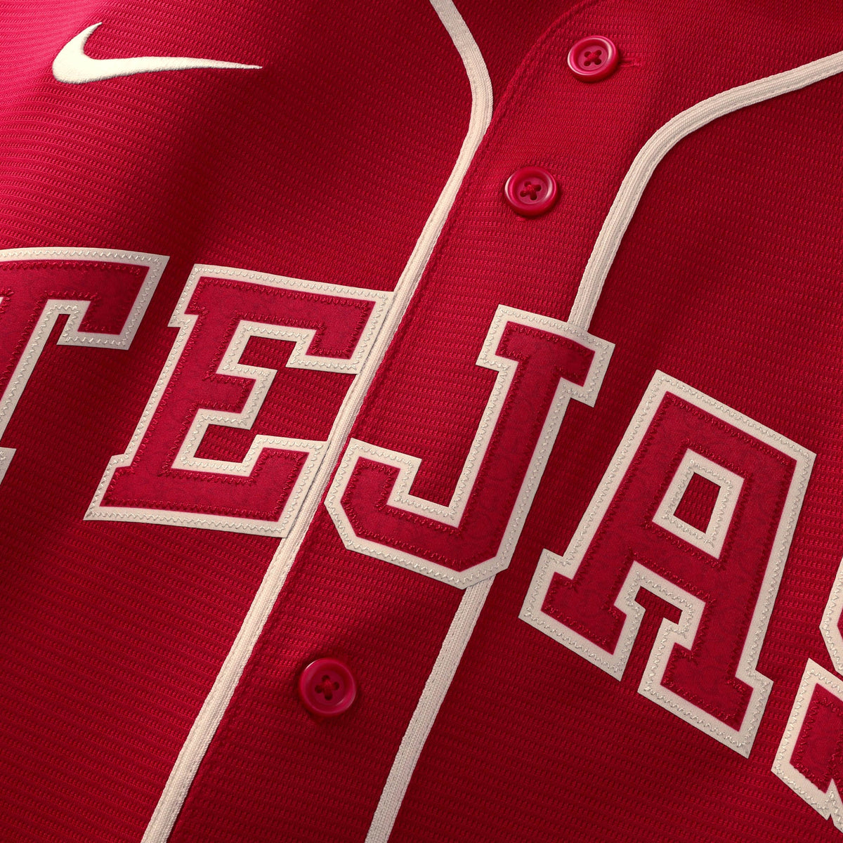 Texas Rangers Brandon Nimmo Nike Red 2026 City Connect Stadium Jersey