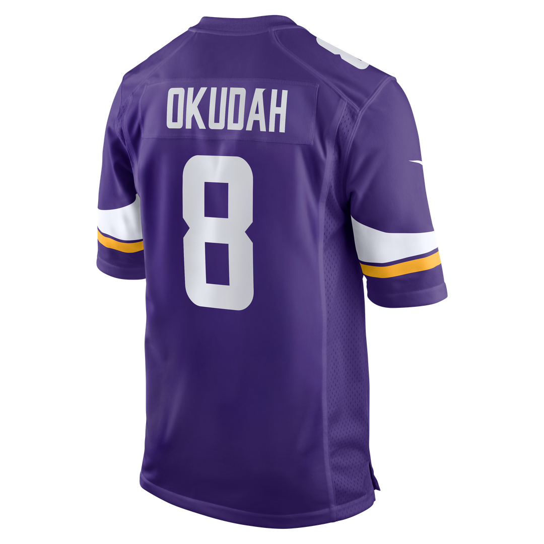 Jeff Okudah Minnesota Vikings Nike Purple Team Game Jersey