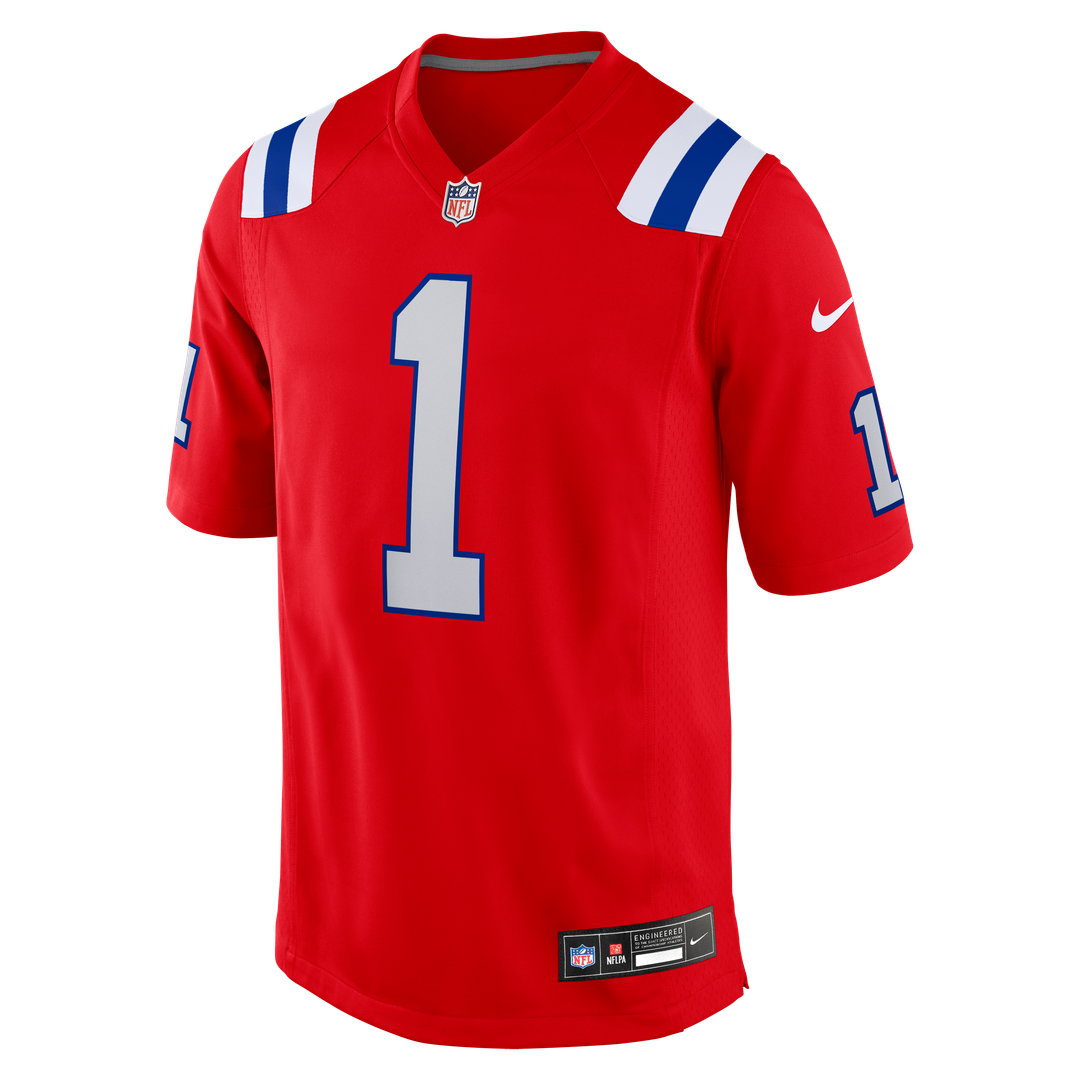A.J. Brown New England Patriots Nike Red Game Jersey