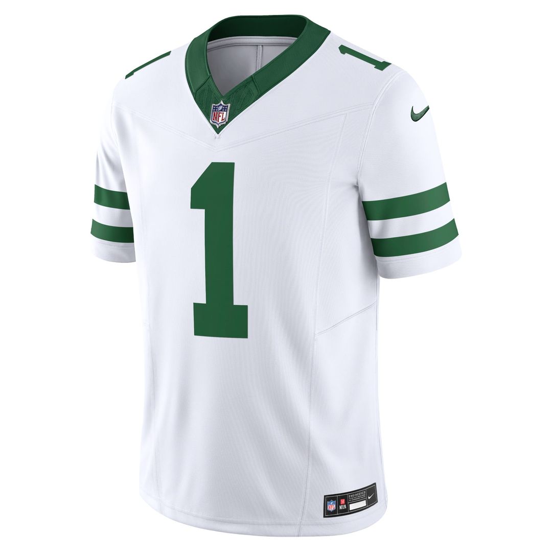 Ahmad Sauce Gardner New York Jets Nike Legacy White Vapor F.U.S.E. Limited Jersey