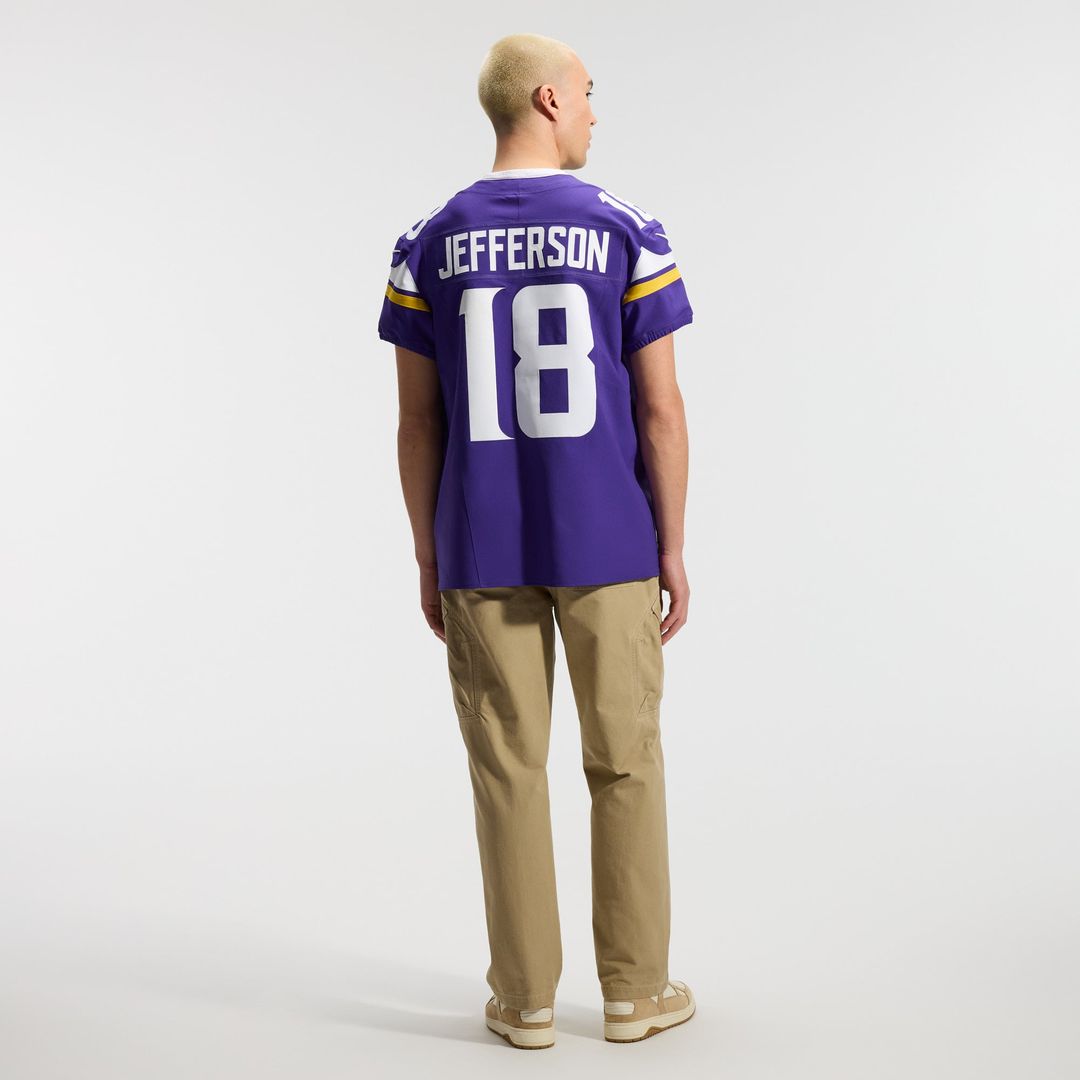 Justin Jefferson Minnesota Vikings Nike Purple Team Vapor F.U.S.E. Elite Jersey