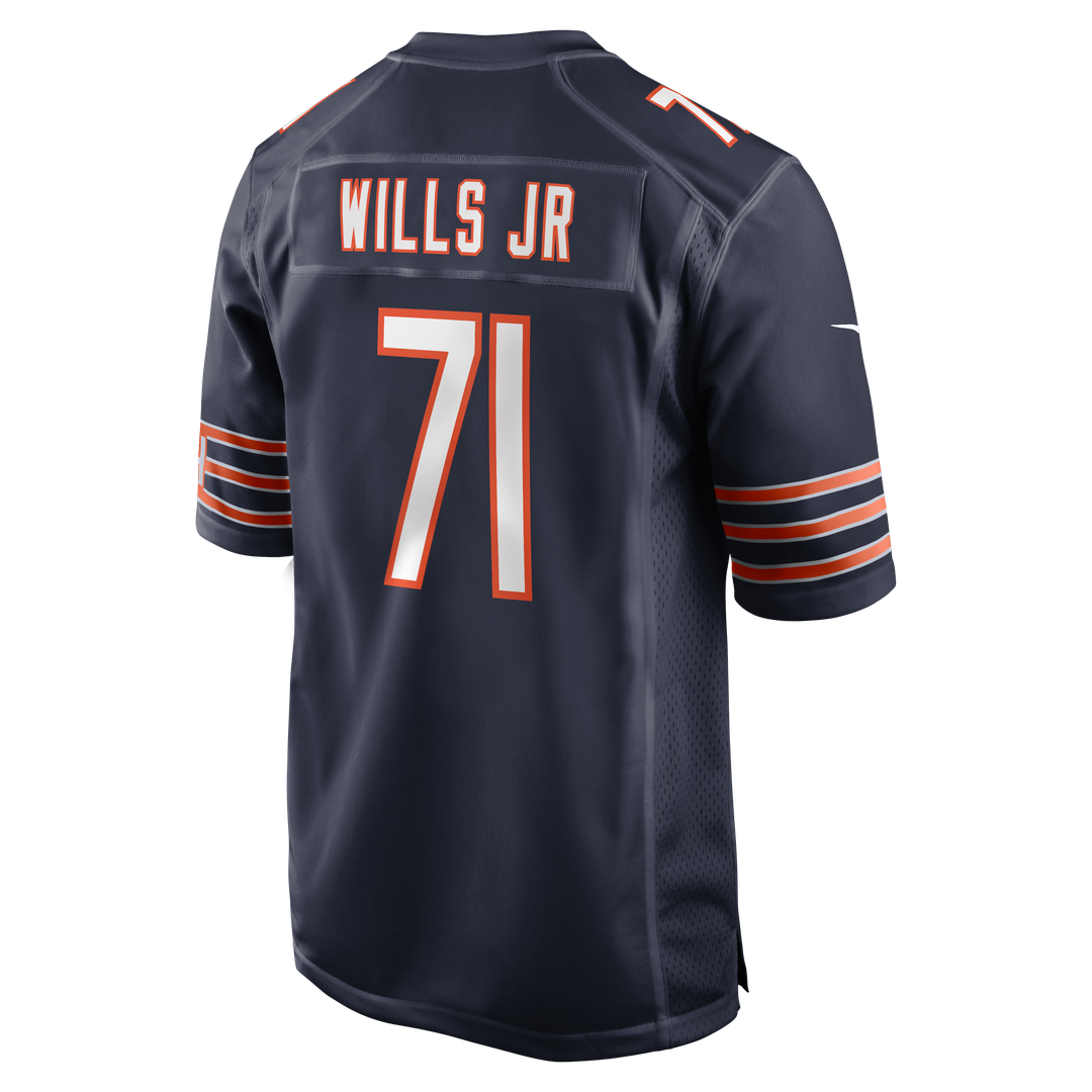 Jedrick Wills Jr. Chicago Bears Nike Navy Team Game Jersey