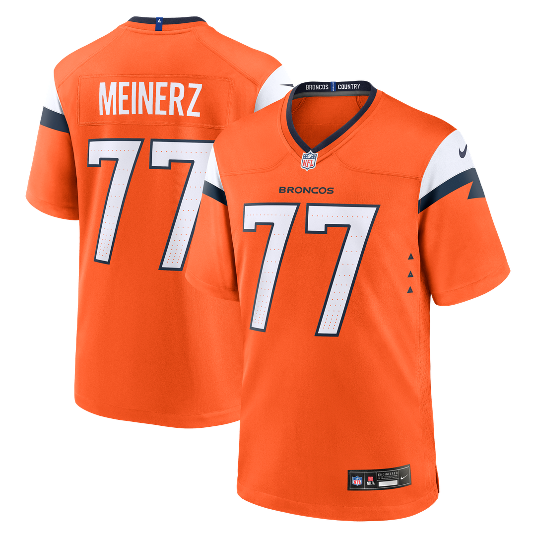 Quinn Meinerz Denver Broncos Nike Orange Team Game Jersey