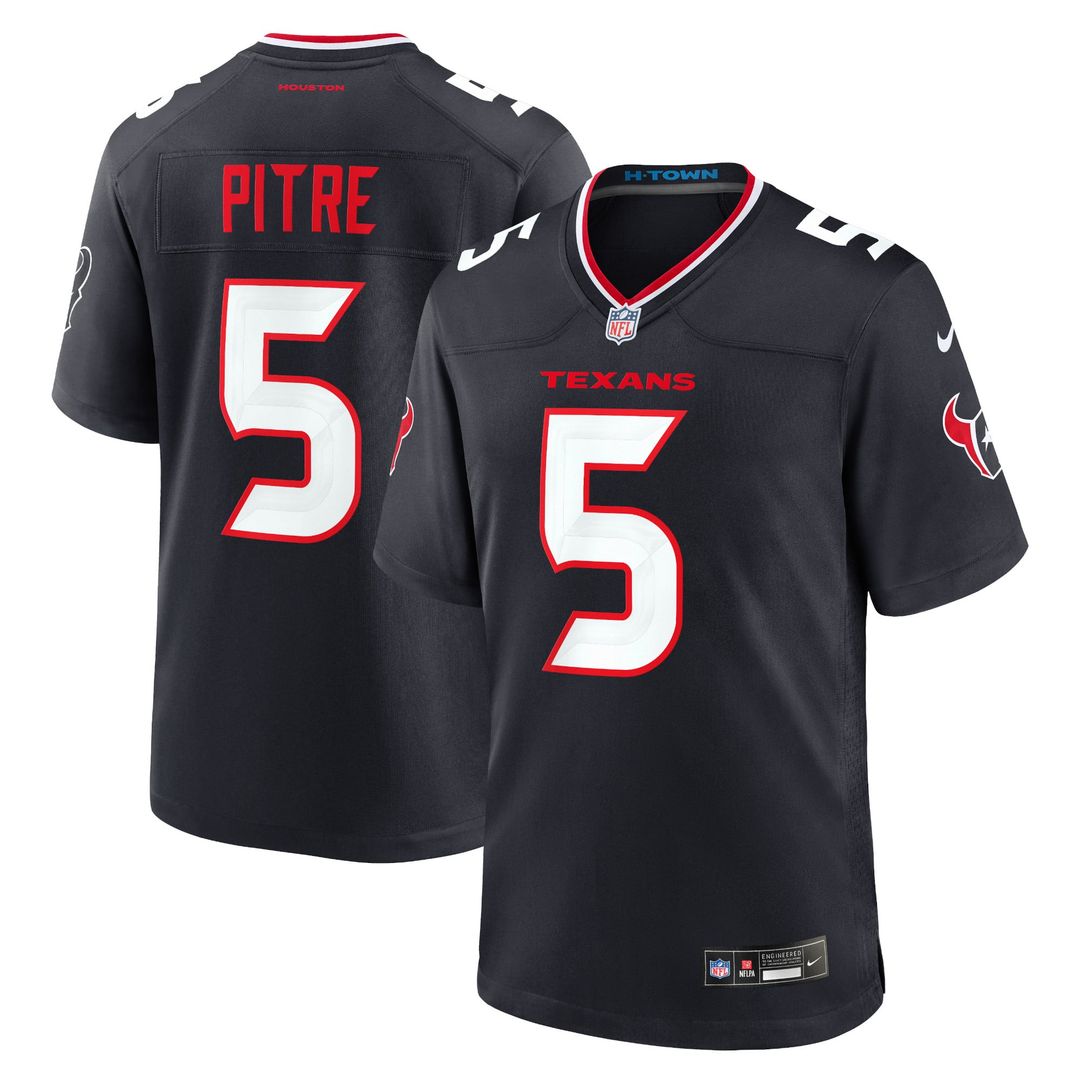 Jalen Pitre Houston Texans Nike Navy Game Jersey