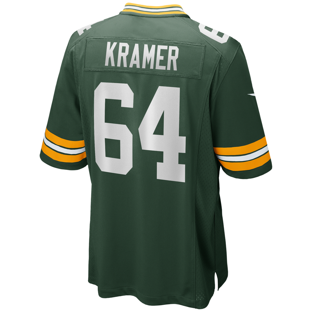 Jerry Kramer Green Bay Packers Nike Green Game Retired Player Jersey