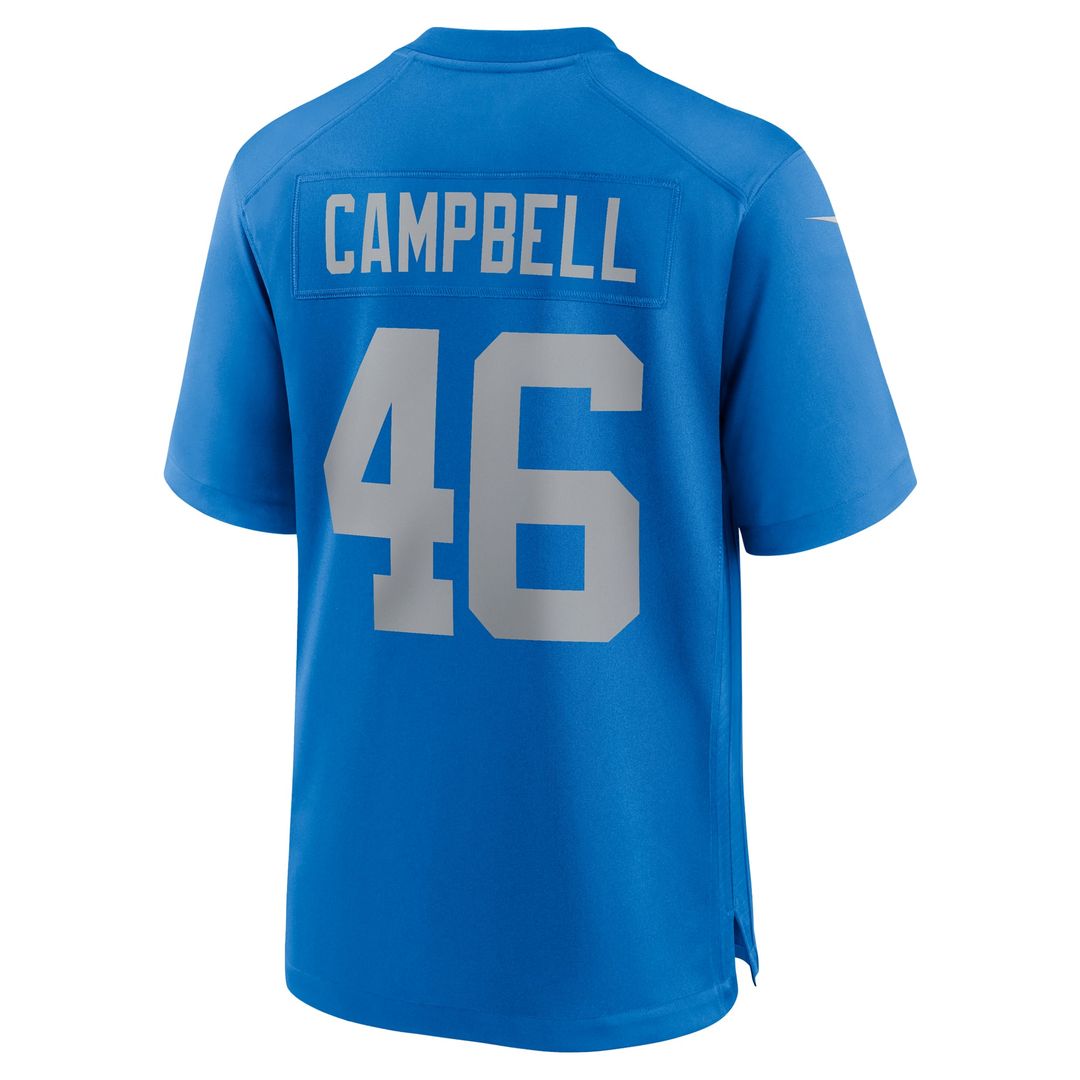 Jack Campbell Detroit Lions Nike Blue Alternate Game Jersey