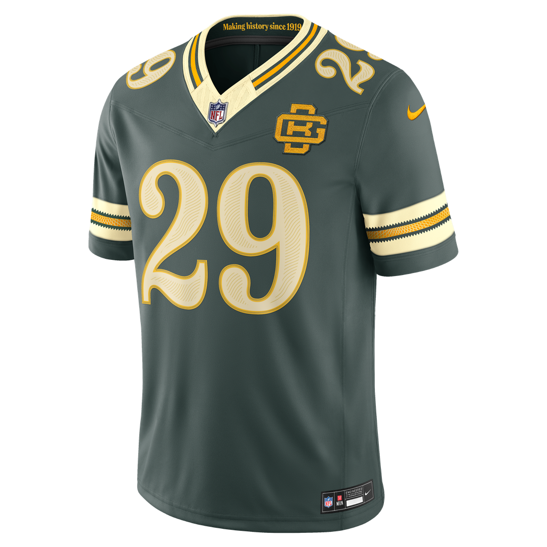 Xavier McKinney Green Bay Packers Nike Green 2026 Rivalries Collection Stitched Limited Jersey
