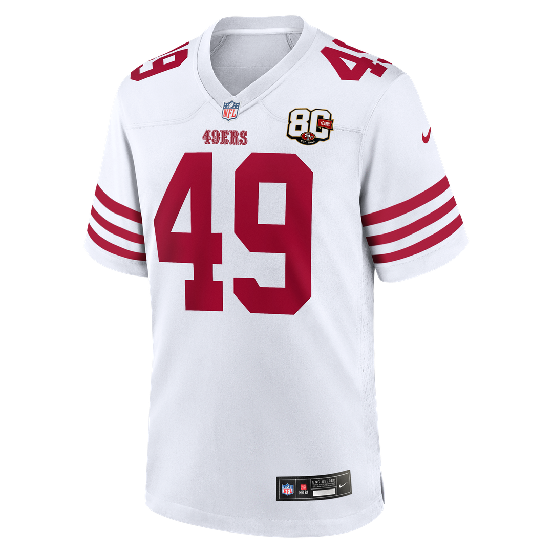 The Faithful San Francisco 49ers Nike White 80th Anniversary Game Jersey