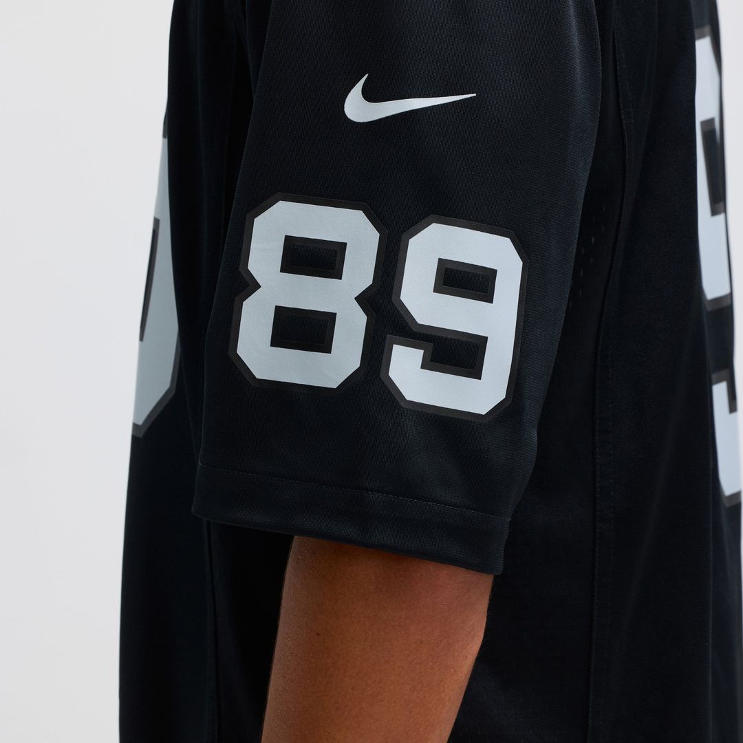 Brock Bowers Las Vegas Raiders Nike Black Player Game Jersey