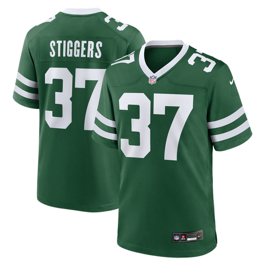 Qwan'tez Stiggers New York Jets Nike Legacy Green Team Game Jersey