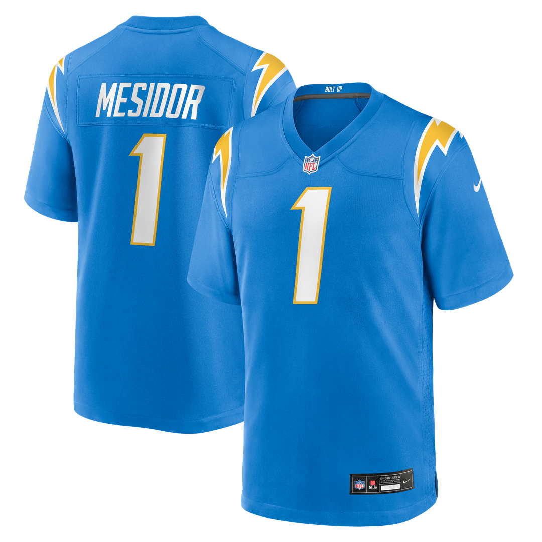 Akheem Mesidor Los Angeles Chargers Nike Powder Blue Team Game Jersey