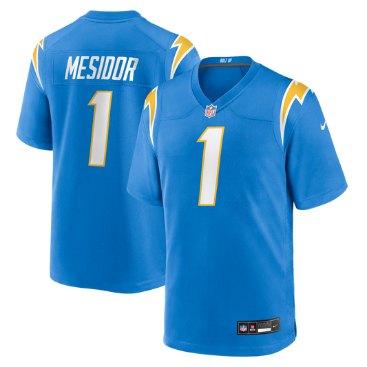 Akheem Mesidor Los Angeles Chargers Nike Powder Blue Team Game Jersey