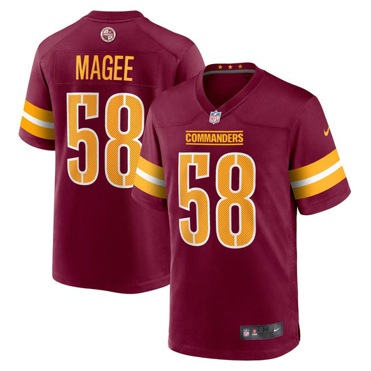 Jordan Magee Washington Commanders Nike Burgundy Game Jersey