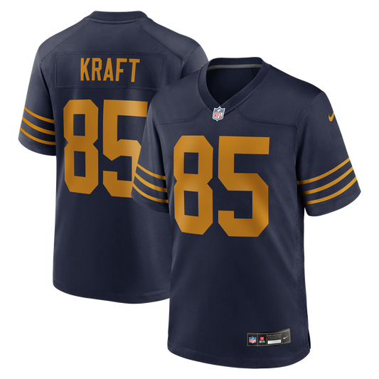 Tucker Kraft Green Bay Packers Nike Navy Alternate Game Jersey