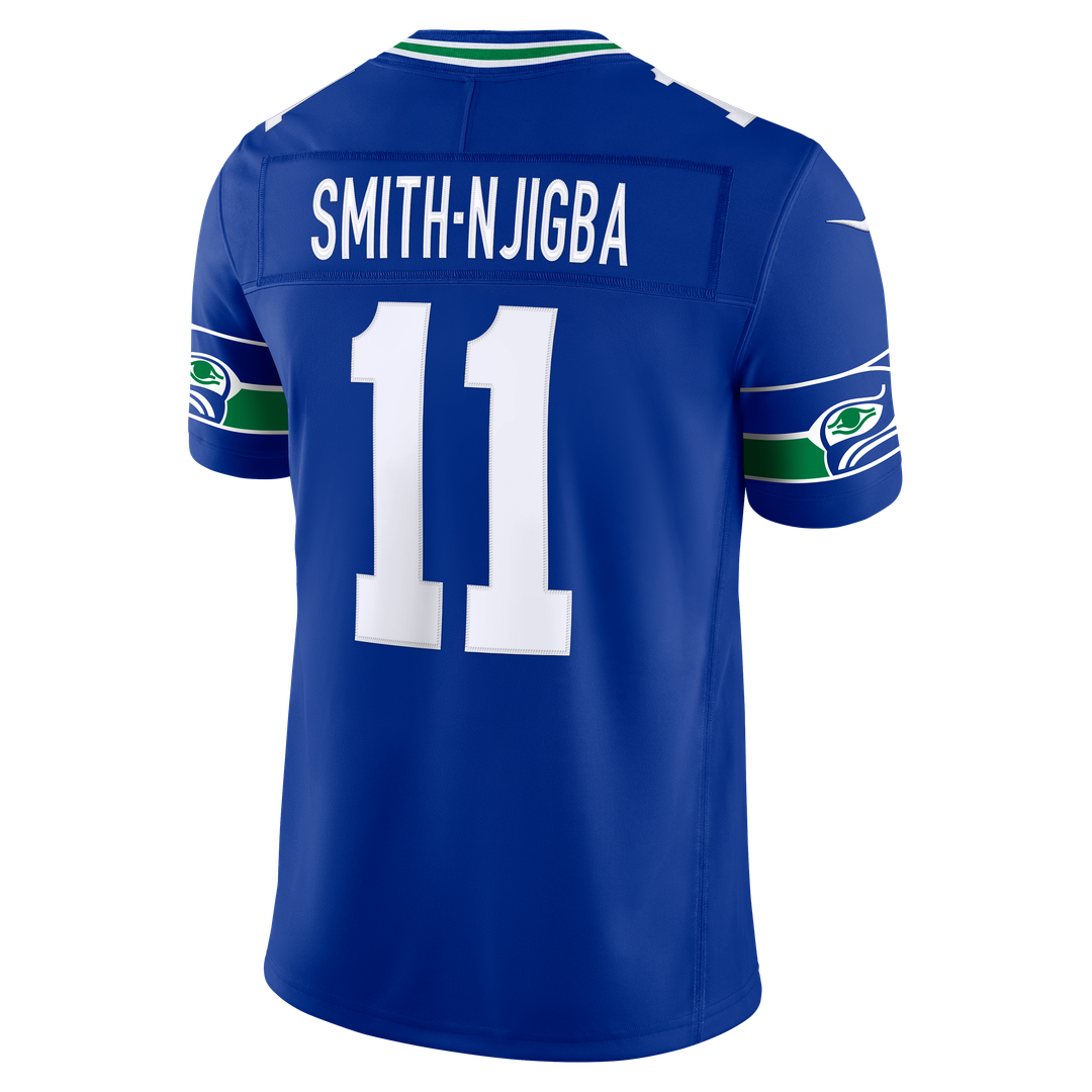 Jaxon Smith-Njigba Seattle Seahawks Nike Royal Alternate Vapor F.U.S.E. Stitched Limited Jersey