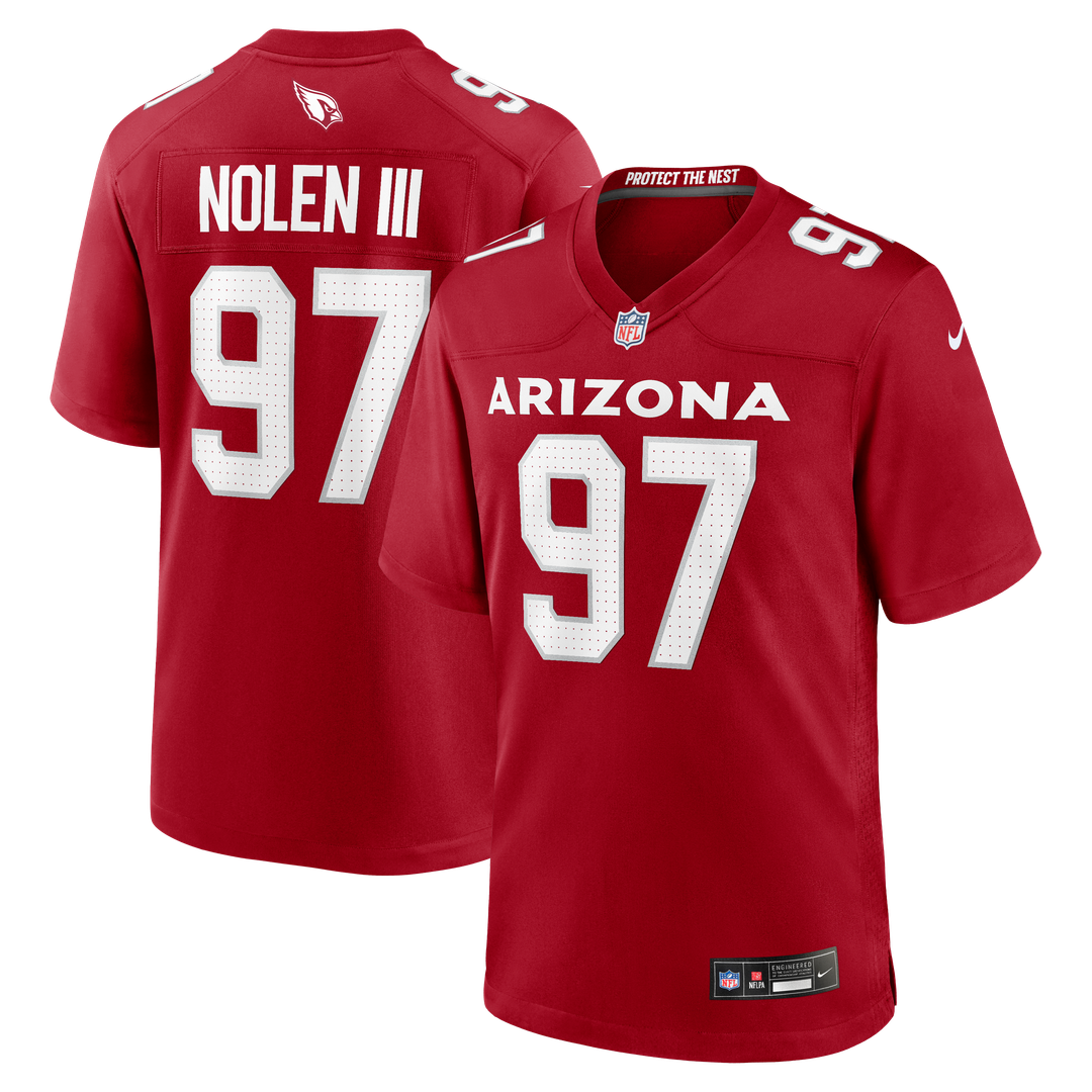 Walter Nolen Arizona Cardinals Nike Cardinal Game Player Jersey