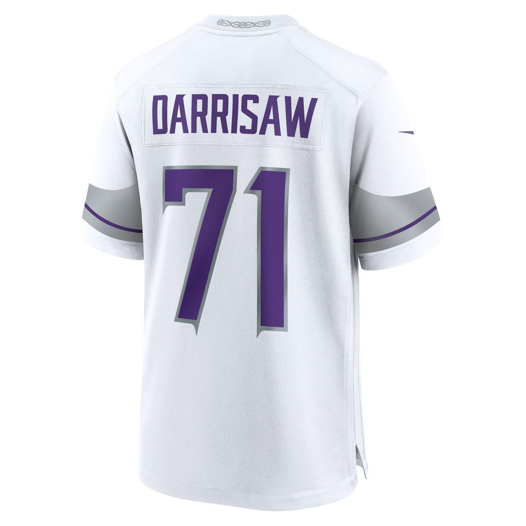 Christian Darrisaw Minnesota Vikings Nike White Alternate Game Jersey