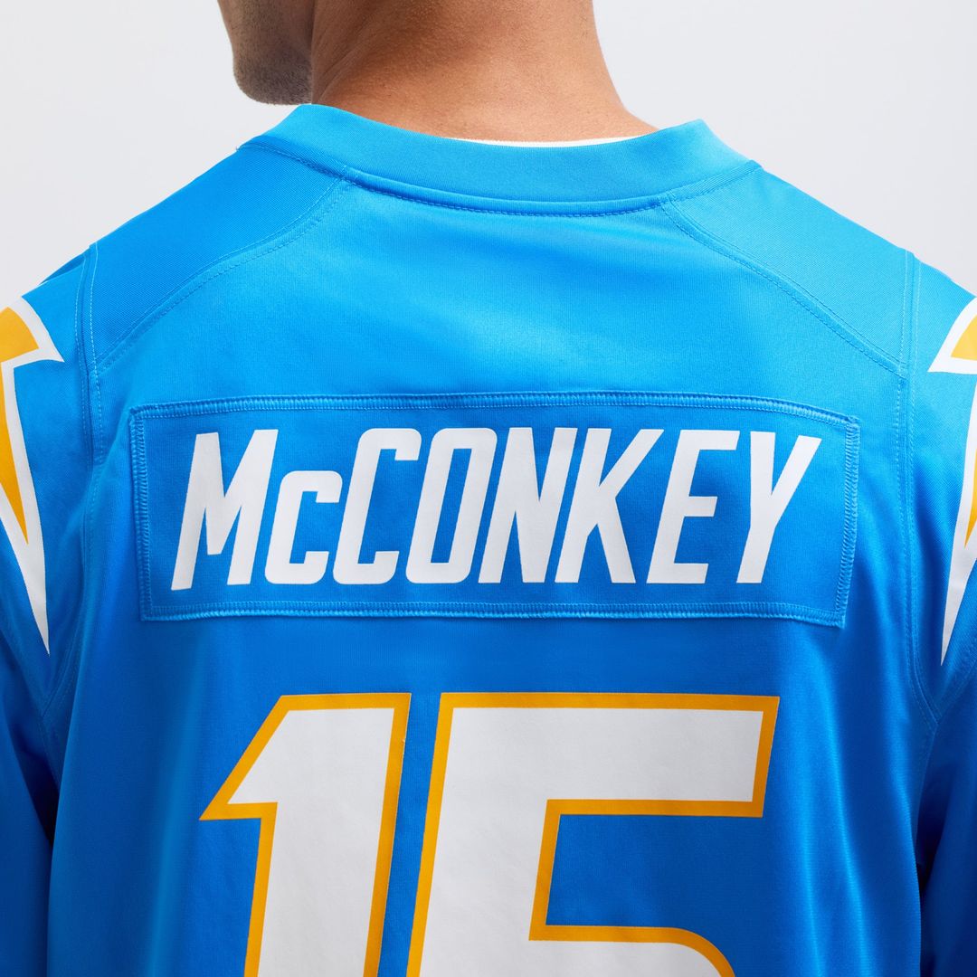 Ladd McConkey Los Angeles Chargers Nike Powder Blue Player Game Jersey