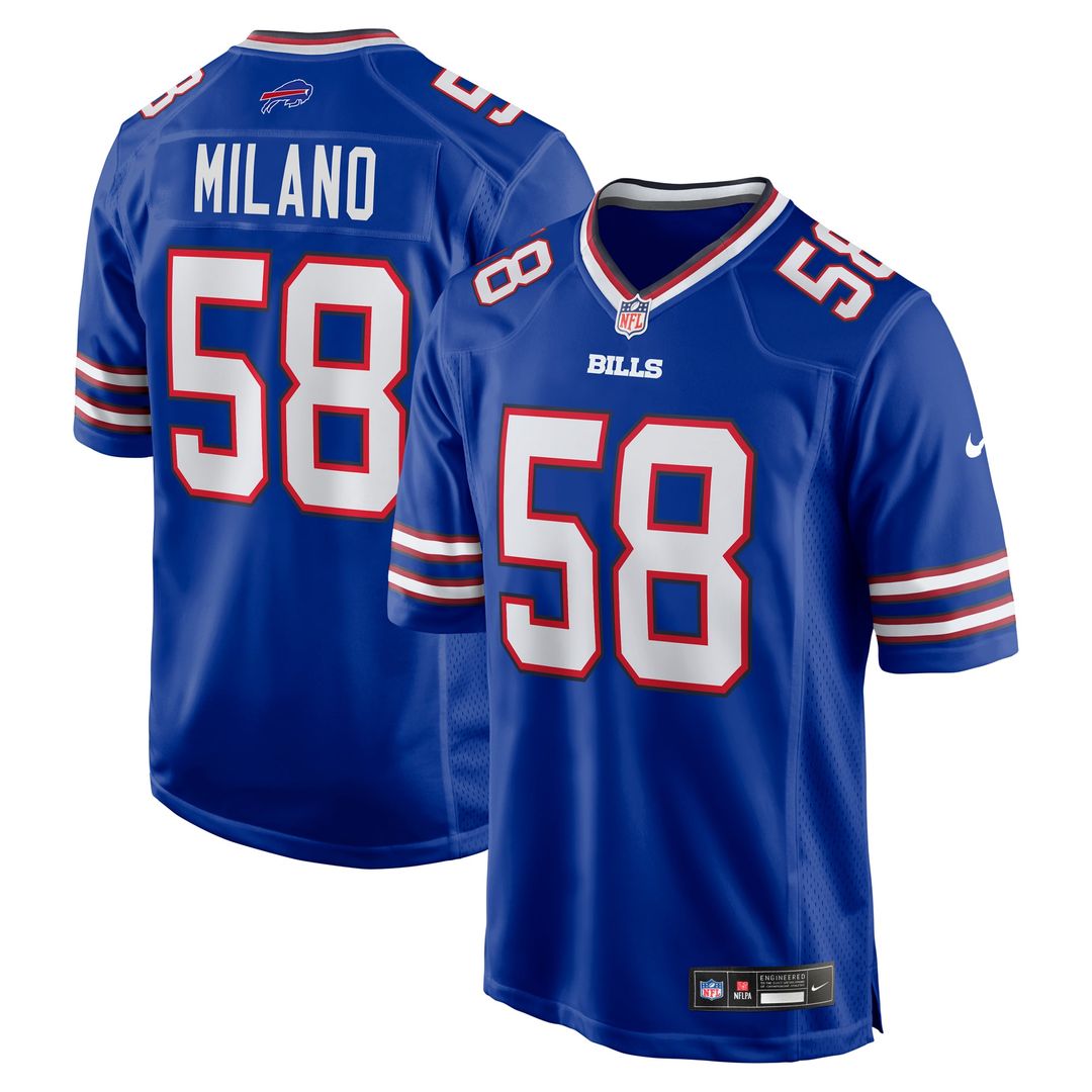 Matt Milano Buffalo Bills Nike Royal Game Player Jersey