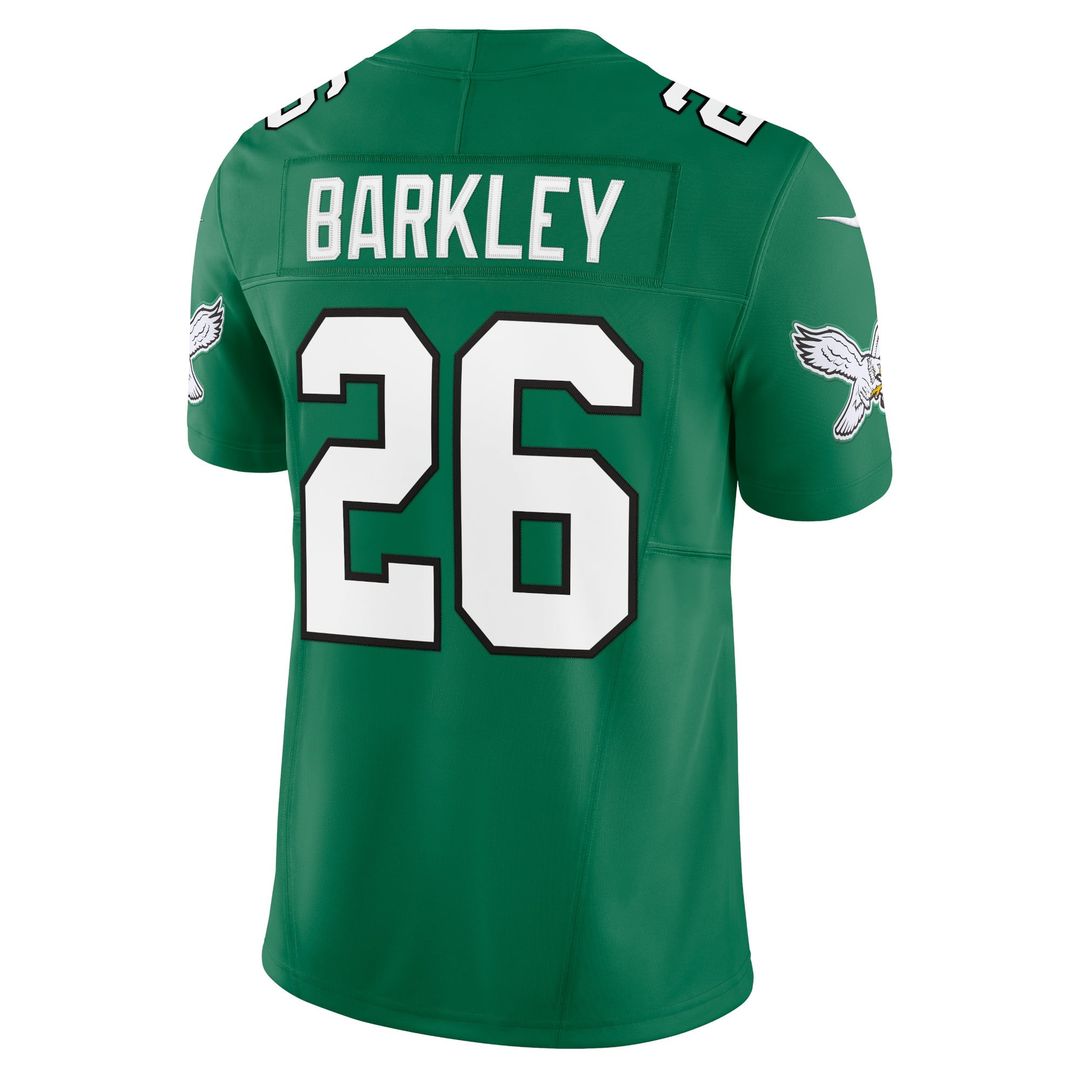Saquon Barkley Philadelphia Eagles Nike Kelly Green Alternate Vapor F.U.S.E. Limited Jersey