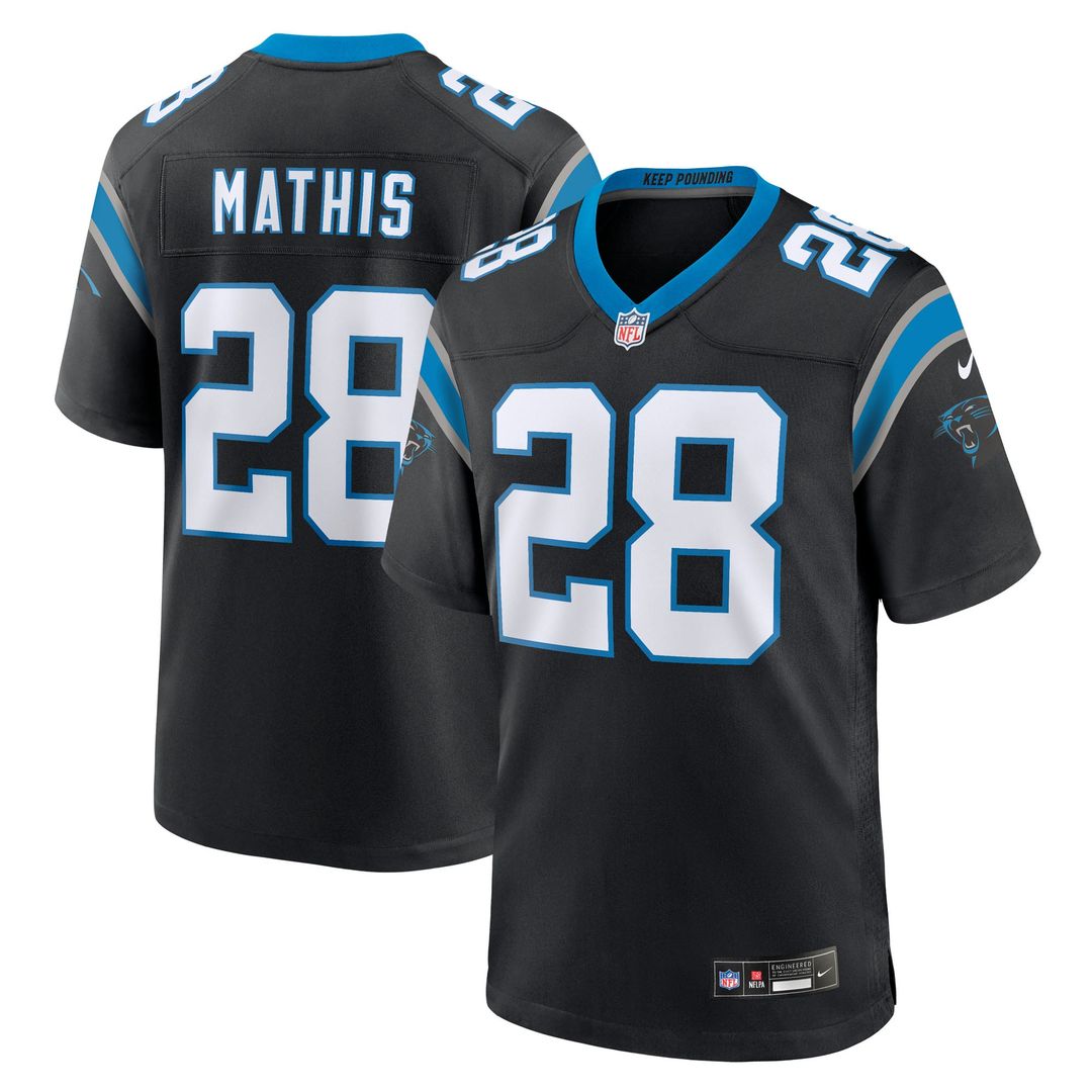 Damarri Mathis Carolina Panthers Nike Black Team Game Jersey