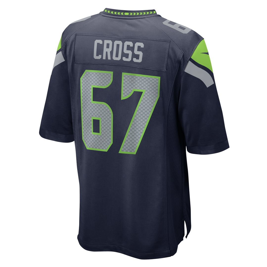 Charles Cross Seattle Seahawks Nike College Navy Game Jersey