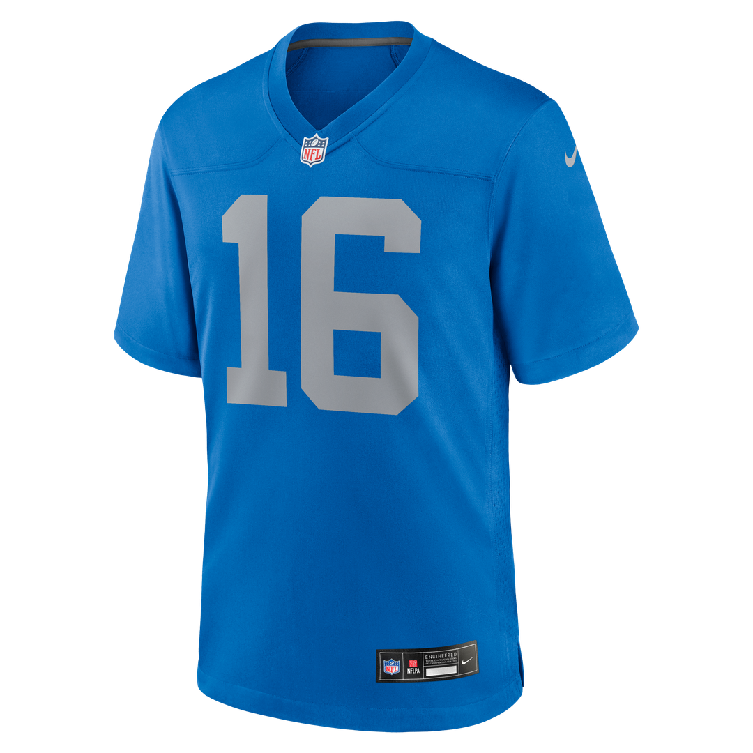 Jared Goff Detroit Lions Nike Blue Alternate Game Jersey