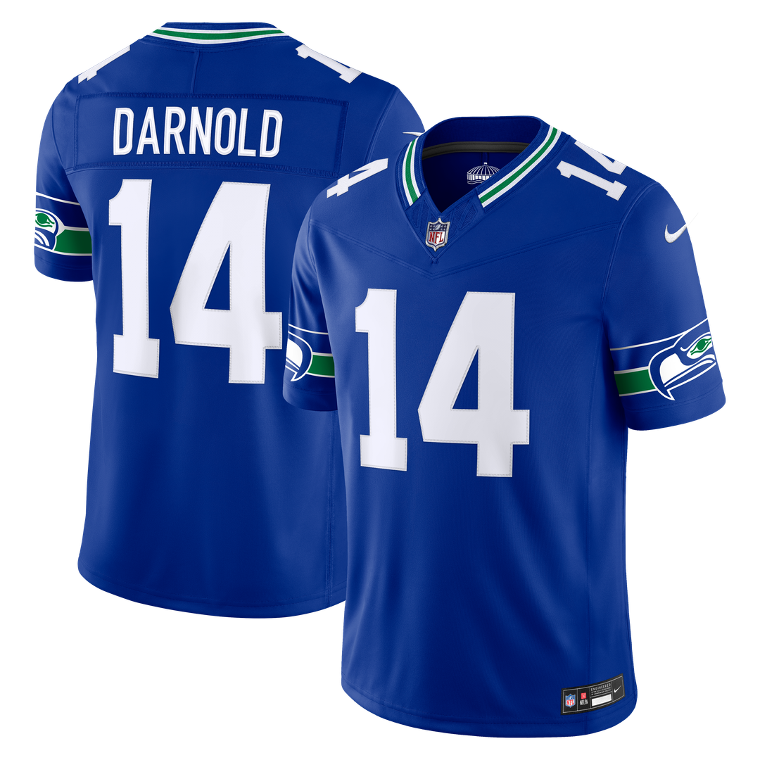 Sam Darnold Seattle Seahawks Nike College Navy Team Vapor F.U.S.E. Stitched Limited Jersey