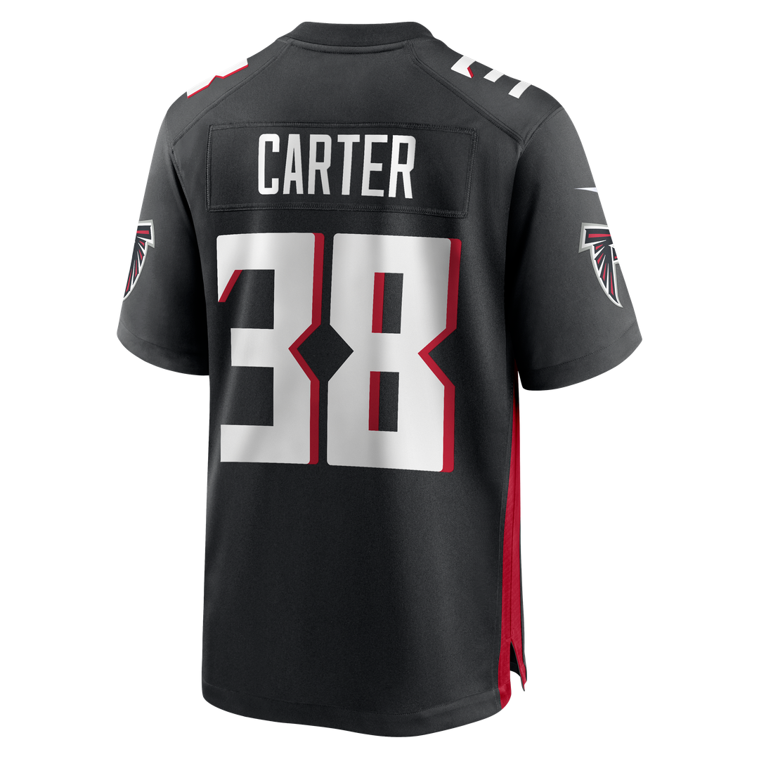 Nathan Carter Atlanta Falcons Nike Black Team Game Jersey
