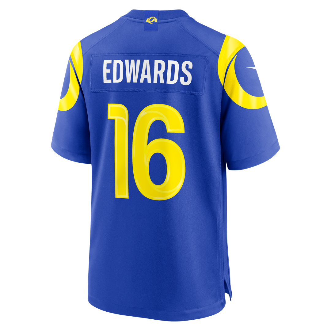 Tru Edwards Los Angeles Rams Nike Royal Team Game Jersey