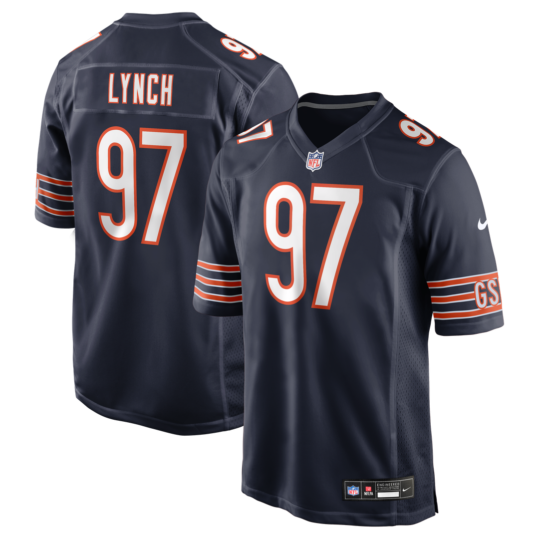 James Lynch Chicago Bears Nike Navy Team Game Jersey