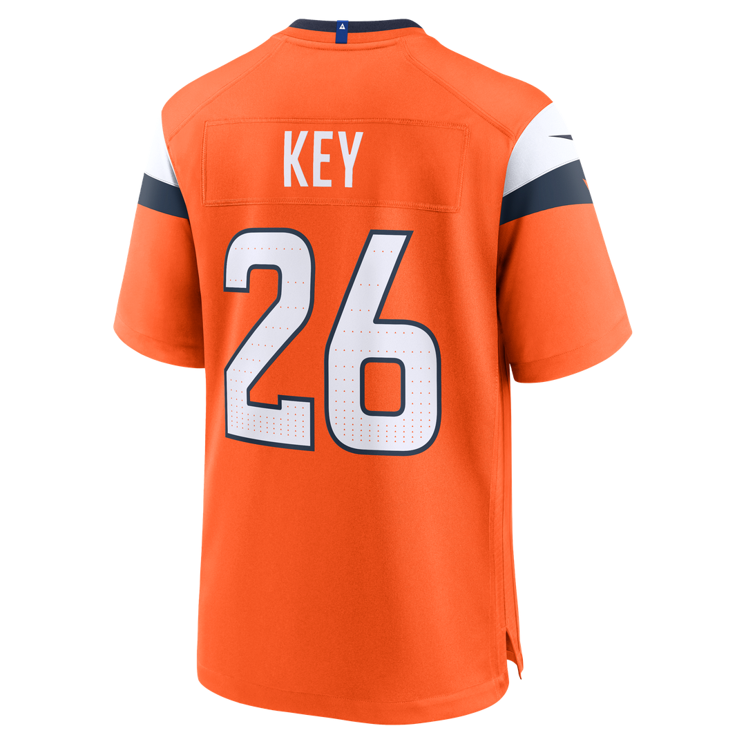 Devon Key Denver Broncos Nike Orange Team Game Jersey