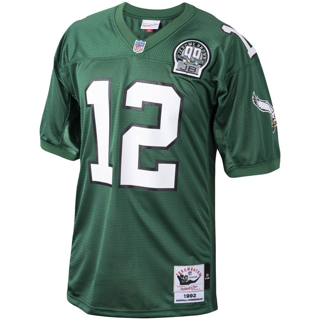 Randall Cunningham Philadelphia Eagles 1992 Mitchell & Ness Green Authentic Throwback Retired Player Jersey