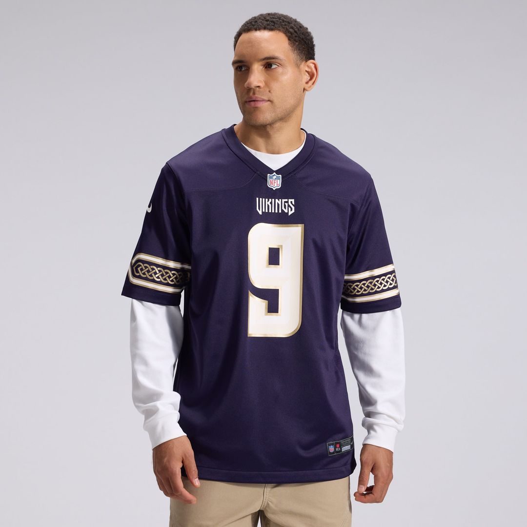 J.J McCarthy Minnesota Vikings Nike Purple 2026 Rivalries Collection Game Jersey