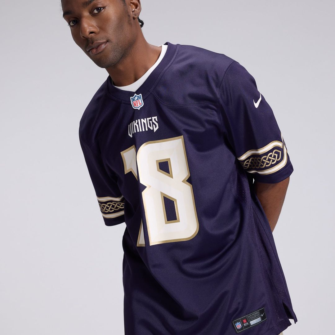 Justin Jefferson Minnesota Vikings Nike Purple 2026 Rivalries Collection Game Jersey