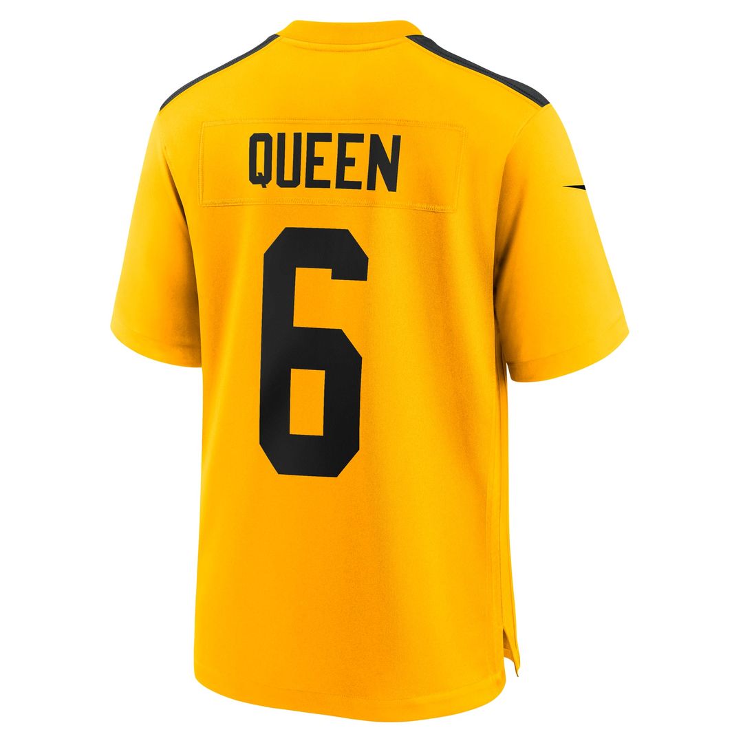 Patrick Queen Pittsburgh Steelers Nike Gold Alternate 1933 Throwback Game Jersey