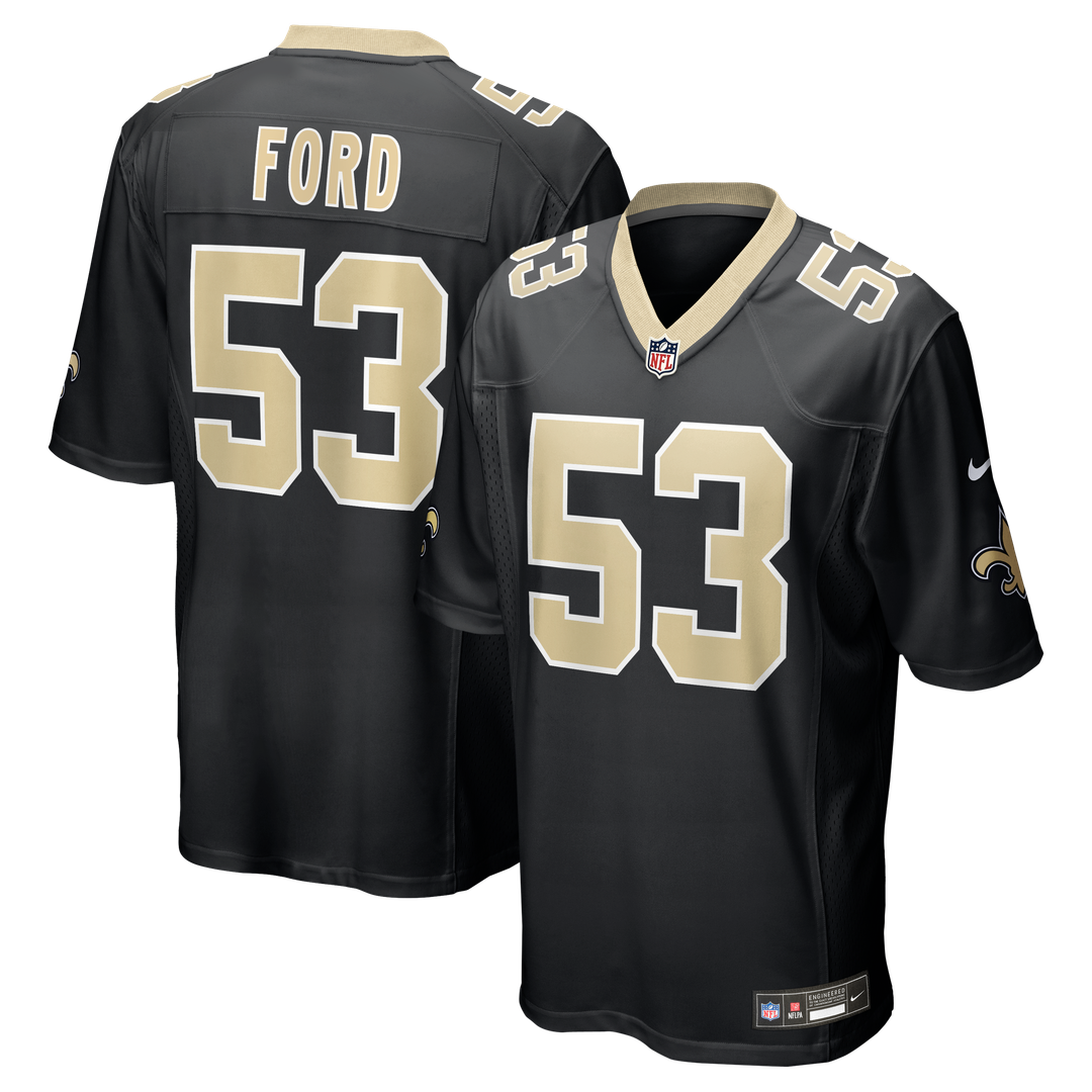Jaylan Ford New Orleans Saints Nike Black Game Jersey