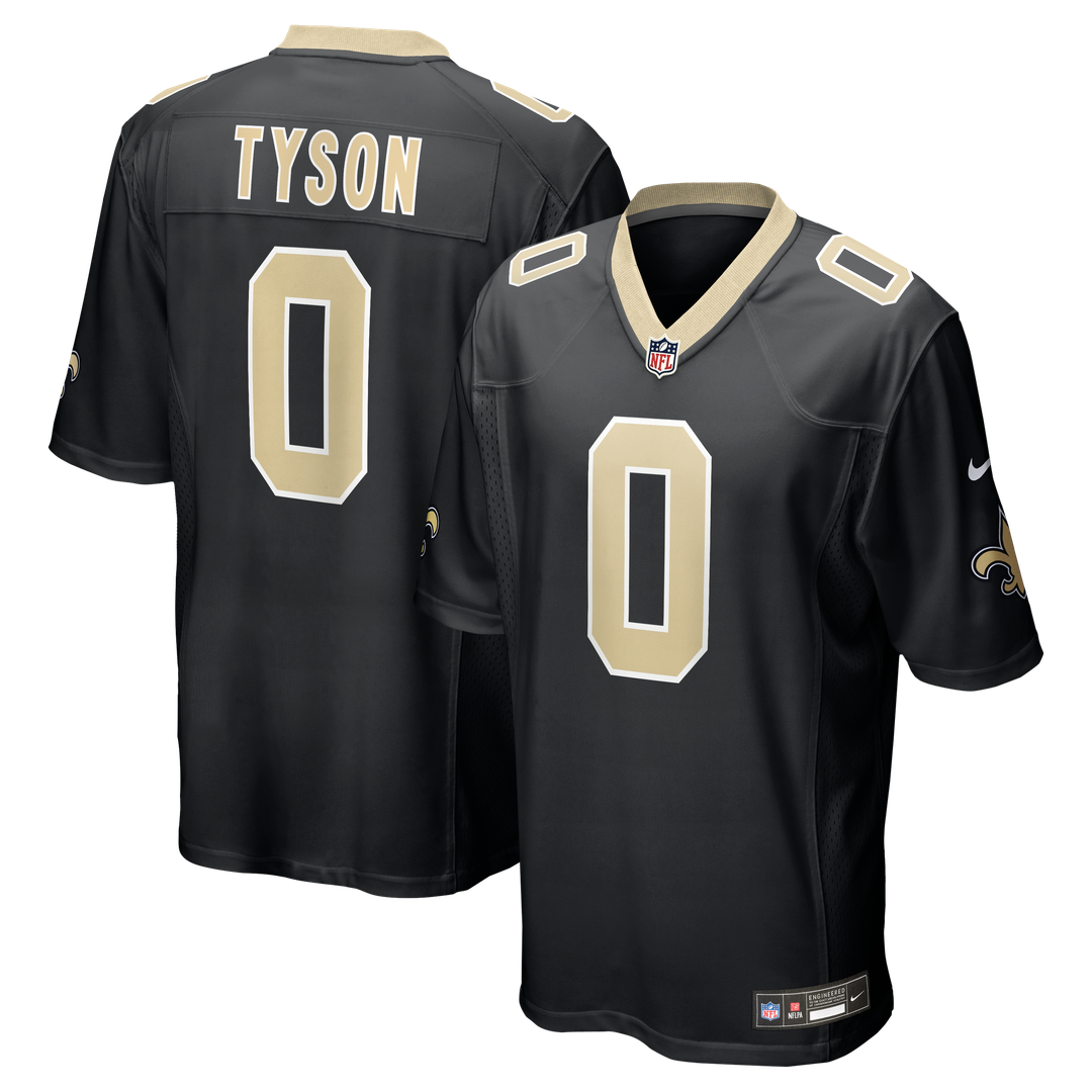 Jordyn Tyson New Orleans Saints Nike Black Team Game Jersey