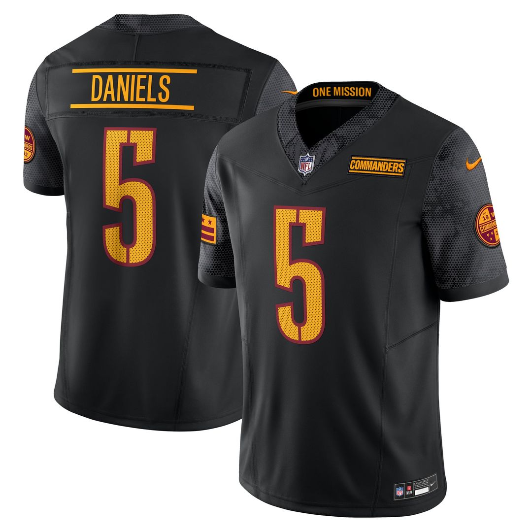 Washington Commanders Jayden Daniels Nike White Vapor F.U.S.E. Limited Super Bowl Era Jersey